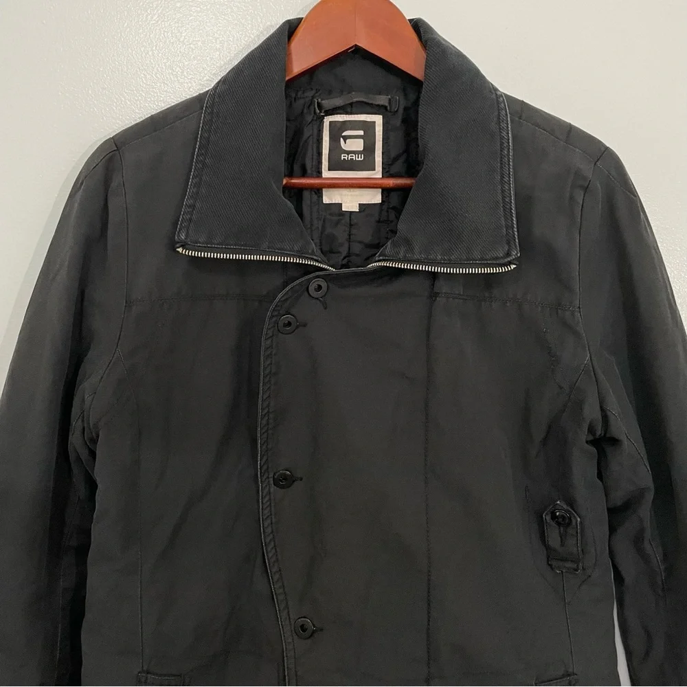G-Star Raw Denim Black Insulated Coat Size L